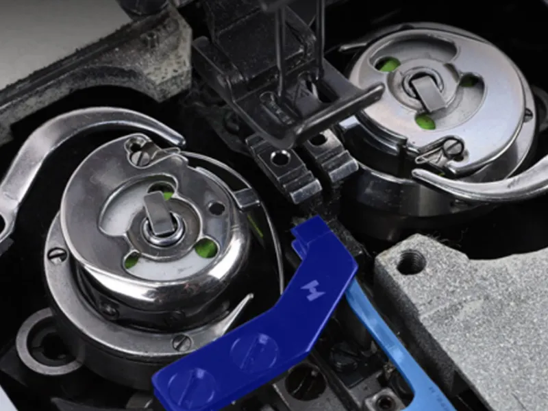 Высокоскоростная двухигольная плоскошовная машина с прямым приводом (раздельный игловодитель) DS-8450D3.3