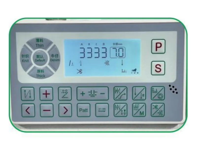 Плоскошовная машина с двойным шаговым механизмом, автоматической смазкой и удлиненным рукавом Doso D10A.07-1